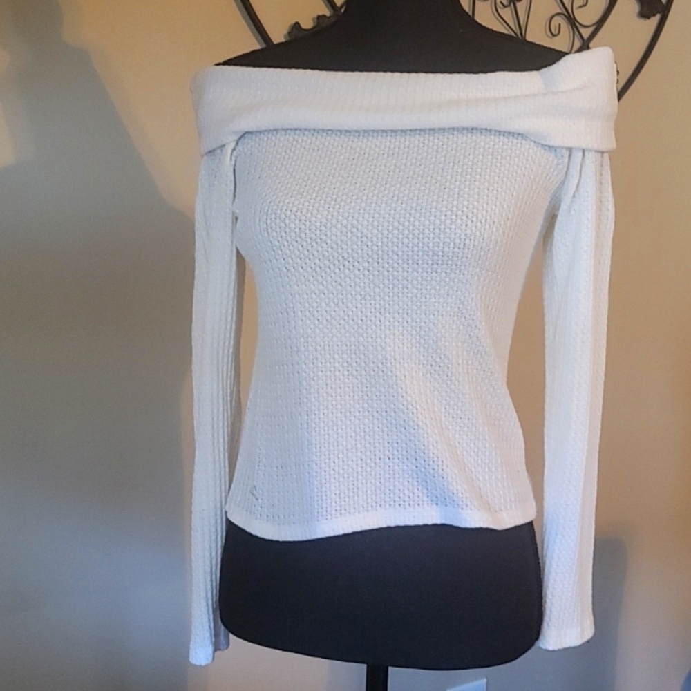 White sweater Top